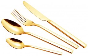 Комплект прибори за хранене ZEPHYR ZP 1512 ZG24, 24 части, Неръждаема стомана, Златист