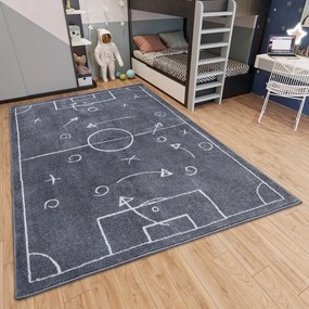 Тъмносив детски килим 160x235 cm Gameplan - Hanse Home