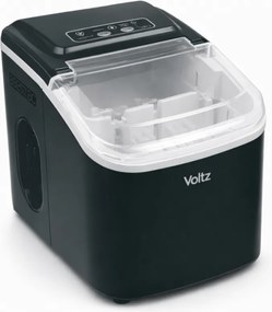 Ледогенератор Oliver Voltz OV51447E, 120W, 0.8 л, 12 кг/24 ч, R600a, Самопочистване, Сензорно управление, Черен