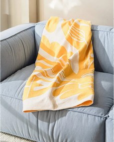 Жълто одеяло 165x200 cm Lino – noo.ma