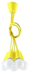 Жълто висящо осветително тяло ø 25 cm Rene – Nice Lamps