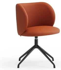 Оранжев тапициран трапезен стол Mogi – Teulat