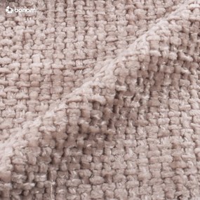 Бежово двойно легло 200x200 cm тапицирано с място за съхранение с включена подматрачна рамка Bellis – Micadoni Home