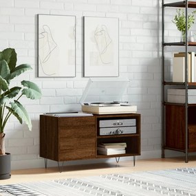 Sonata H Шкаф за винилови плочи кафяв дъб 85x38x48 см инженерно дърво
