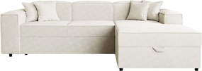 Ъглов диван Santos-Бял десен
