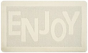Кремав килим за баня 60x100 cm Enjoy – Foutastic