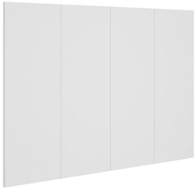 811025 vidaXL Горна табла за легло, бяла, 120x1,5x80 см, инженерна дървесина