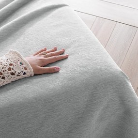 Светлосиво покривало за легло от шенил 220x240 cm Talo – Filumi