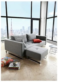 Разтегателен диван, 115 x 230 cm Cassius Twist Charcoal - Innovation