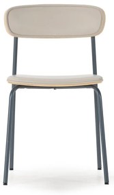 Бежови тапицирани трапезни столове в комплект за подреждане 2 бр. Saula – Marckeric