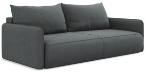 Сив разтегателен диван с място за съхранение 216 cm Nanea – Makamii