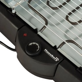 Разопакован: Електрическа скара Hausberg HB-523, 2000W, Терморегулатор, 50.5 X 36 см, Черен