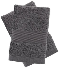 Тъмносиви памучни кърпи в комплект от 2 бр. от тери 30x30 cm Anti-Bacterial – Catherine Lansfield