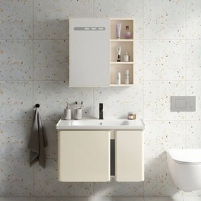 Комплект мебели за баня с мивка Tula 60cm Beige
