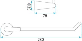 Поставка за тоалетна хартия 16205 VIBE Brush Gold