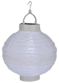 Бял външен слънчев LED фенер , ø 20 cm - Star Trading