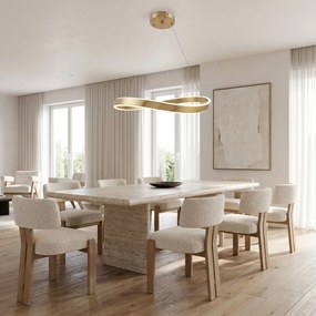 ВИСЯЩА ТАВАННА ЛАМПА SWE069-CP 80cm BRUSH GOLD