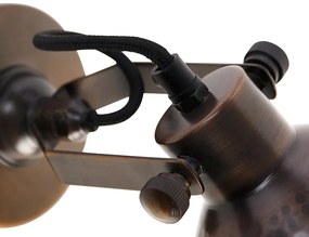 Индустриален стенен аплик бронз с регулируема мед - Liko