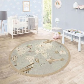 Детско килимче за игра подходящо за пране ø150 cm Vintage World – Mila Home