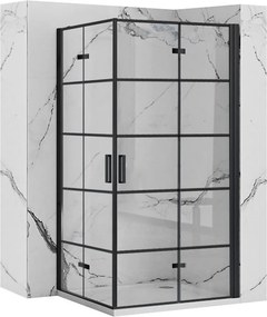 Душ кабина Rea Molier Black Double 80x100
