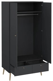 Гардероб антрацит 99x200 cm Bodo - Tvilum