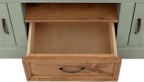 Светлозелена маса за телевизор от масивен бор 160x50 cm Selma – Støraa