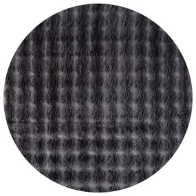 Антрацит кръгъл килим подходящ за пране ø 145 cm Bubbly – Oyo Concept