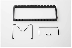 Черна регулируема стойка за капаци и тигани Tower - YAMAZAKI