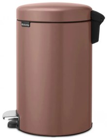 Кош за боклук с педал Brabantia NewIcon 1008845, 12 л, Плавно затваряне, Противоплъзгаща основа, Сатенено покритие, Кафяв