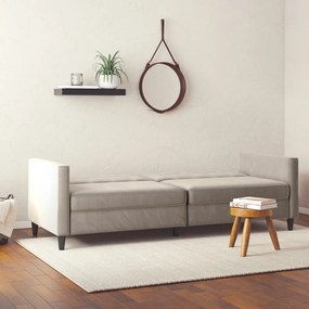 Бежов кадифен диван 203 cm Hartford – Støraa