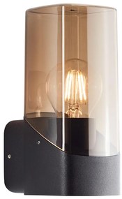Brilliant - Екстериорен аплик MINOU 1xE27/10W/230V IP44 черен/опушен