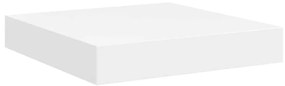 323802 vidaXL Окачен стенен рафт, бял, 23x23,5x3,8 см, МДФ