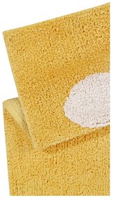 Памучен ръчно изработен детски килим подходящ за пране горчица 120x160 cm Clouds Mustard – Lorena Canals