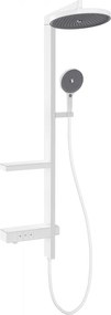 Mexen Dizzy комплект за душ за вграждане с дъждовалка и смесител, бял - 78104-20