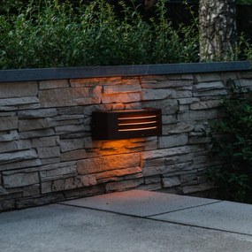 Модерен стенен аплик ръждиво кафяв IP44 - Hurricane 1