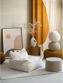 Кремав детски пуф от букле Chair – Wigiwama