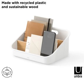 Бял пластмасов органайзер за баня за козметика Bellwood - Umbra