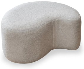 Бяла табуретка от плат букле Miuf - Miuform