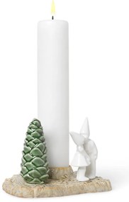 Коледен свещник от керамика Коледна целувка, дължина 17 см Christmas Tales - Kähler Design