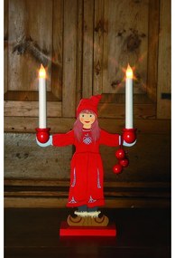 Червена коледна светлинна украса Sundborn – Star Trading