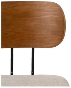 Кафяви и кремави трапезни столове в комплект от 4 броя Cleo - Ixia