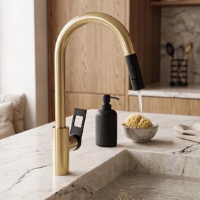 Смесител за кухня Rea SOUL Gold Black