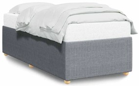 3284893 vidaXL Рамка за легло без матрак, светлосива, 80x200 см, плат
