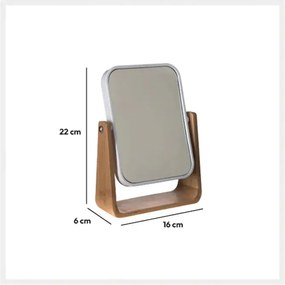 Огледало за баня 5five Natureo, Въртящо - Бял