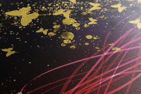 Картина на платно – Великолепен елен с пеперуди