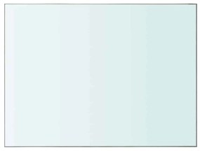 243816 vidaXL Плоча за рафт, прозрачно стъкло, 40 x 30 см