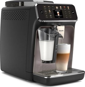 Кафеавтомат Philips EP5549/70 LatteGo, 1500W, 15 bar, 1.8 л, 20 напитки, Керамична мелачка с 12 нива, TFT, AquaClean, SilentBrew, AromaExtract, ExtraShot, Черен/Бежов