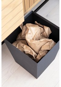 Черно кошче за боклук Sofia Canvas Paper Laminate – Bigso