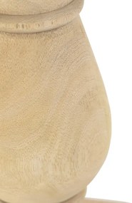 Ръстична настолна лампа без абажур естествено дърво - Catnip