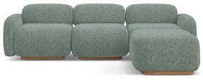 Светлозелен модулен ъглов диван (променлив) Ailani – Makamii